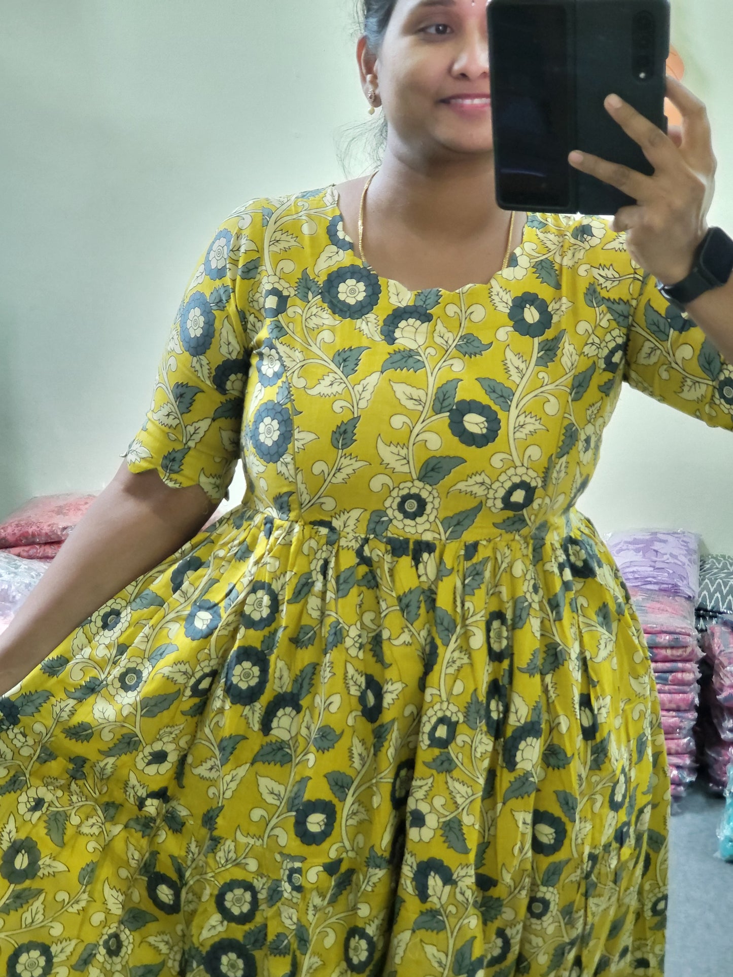 Feeding Kalamkaari Kurtis