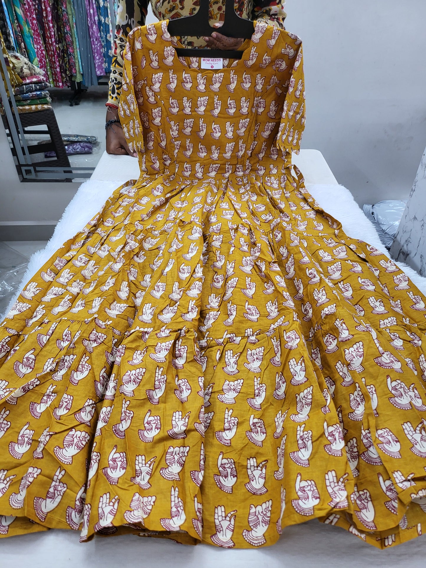 1049/- Kalamkaari ylw87#
