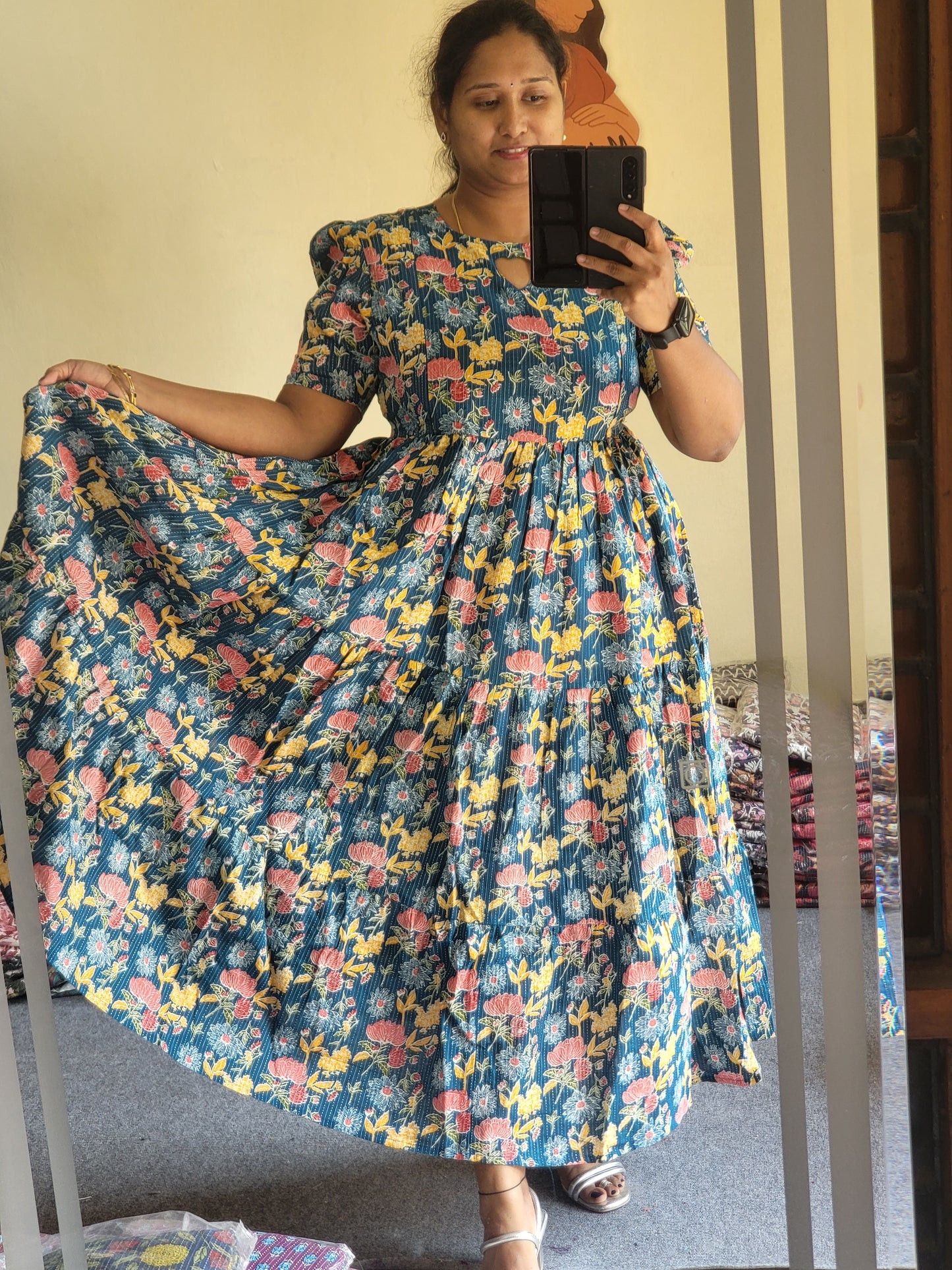 Kathawork feeding kurtis