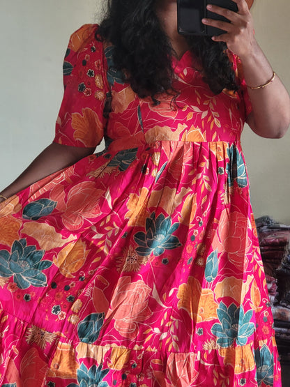 Modal chanderi feeding dresses