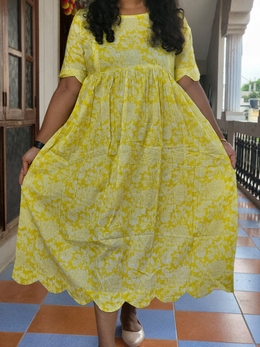 Cutwork feeding Anarkali Kurtis