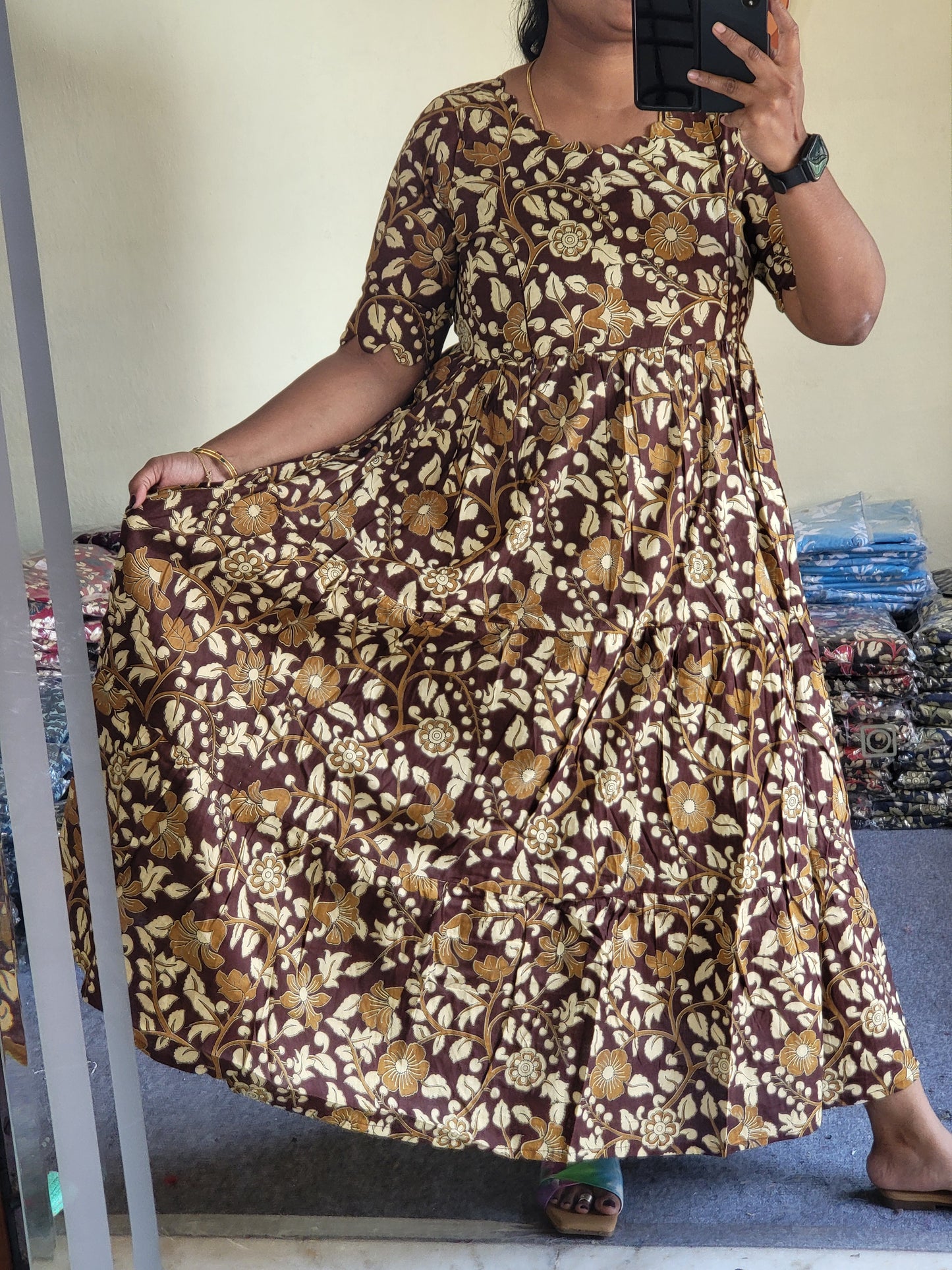 Kalamkaari feeding kurtis