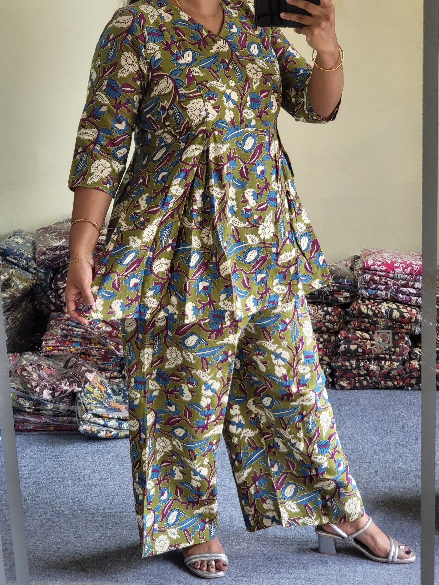 Co-ord sets in Kalamkaari feeding