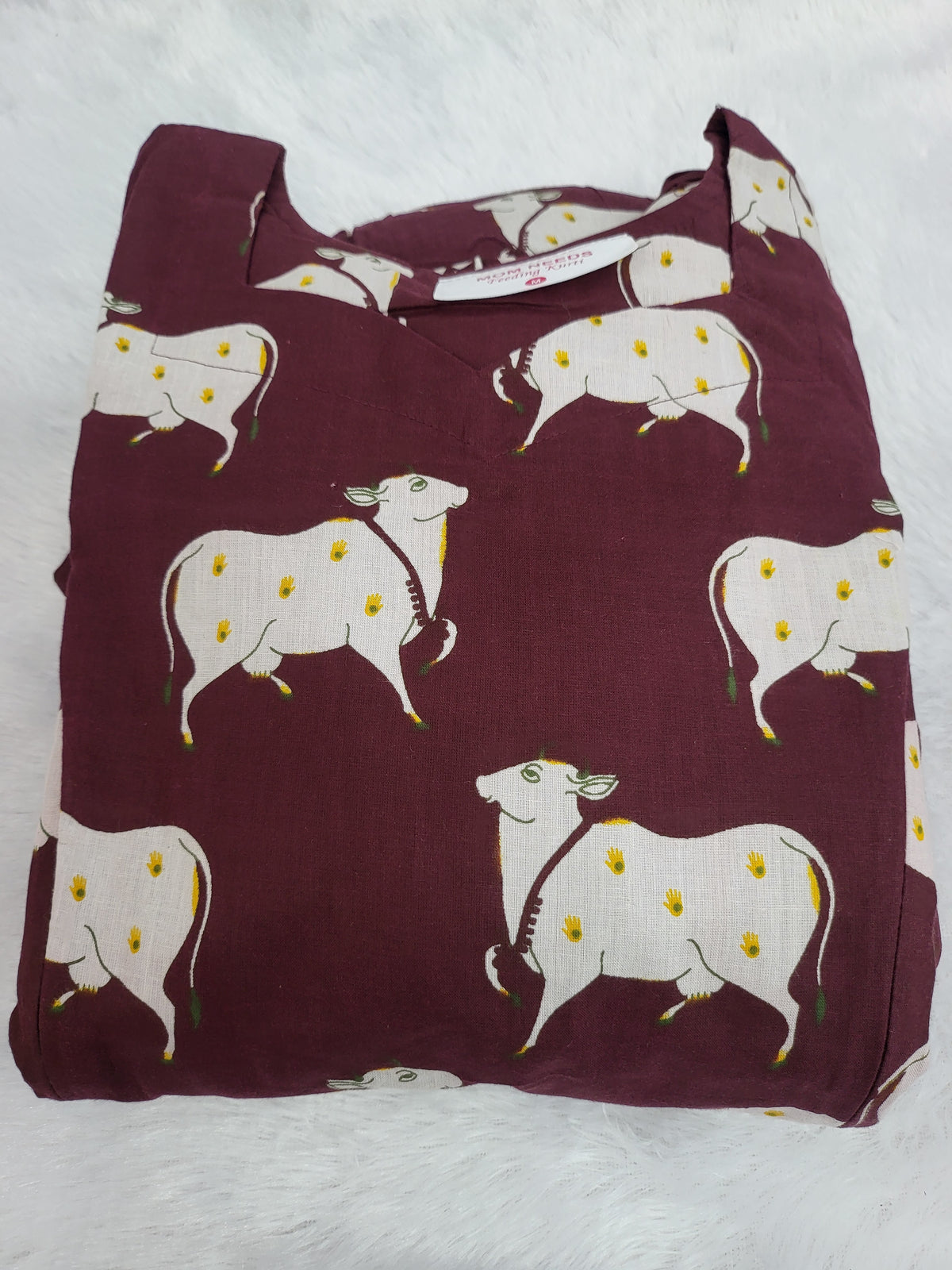 Kalamkaari 3tire brown cow