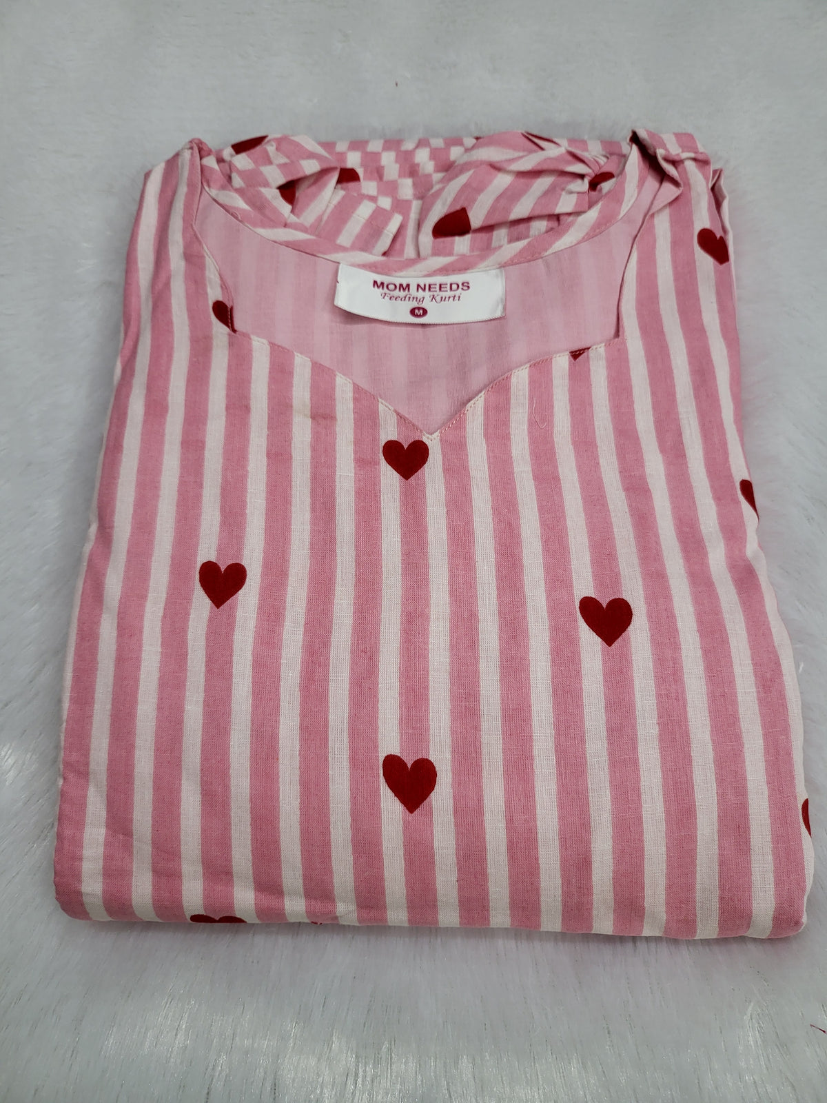 Feeding Frock pinkhrt04