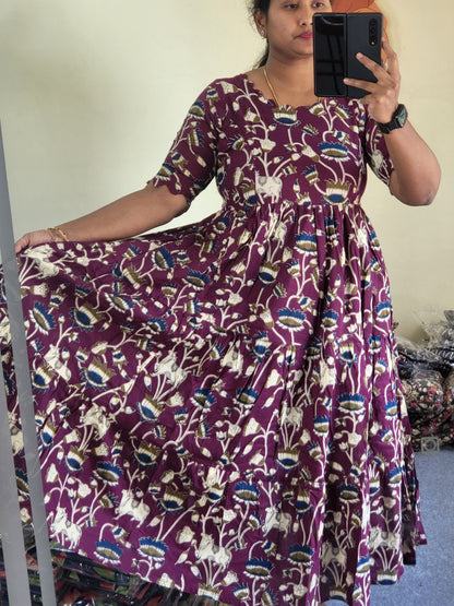 Kalamkaari  feeding kurtis