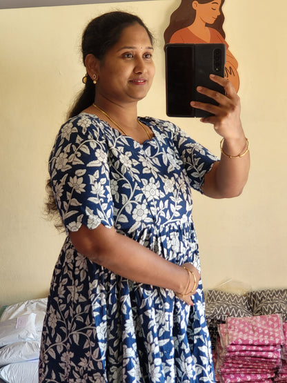 Kalamkaari print feeding kurtis