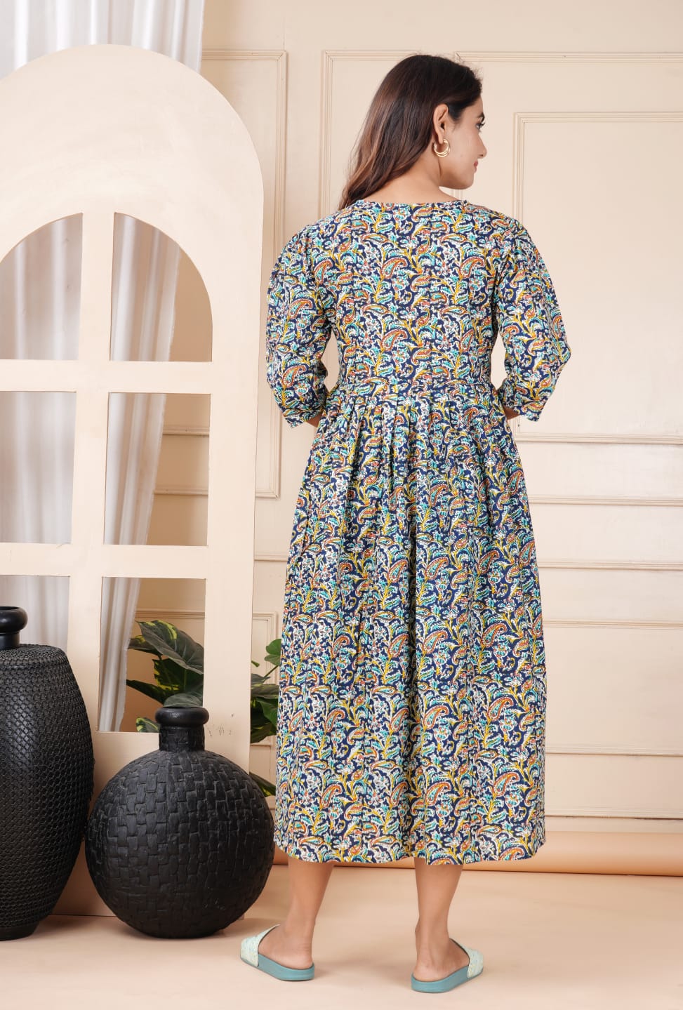Pure cotton feeding Anarkali