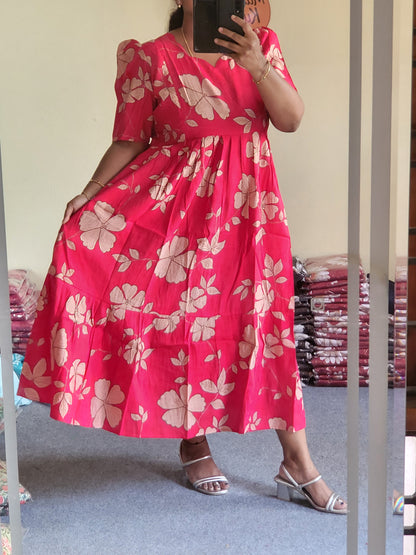 Modal chanderi feeding dresses