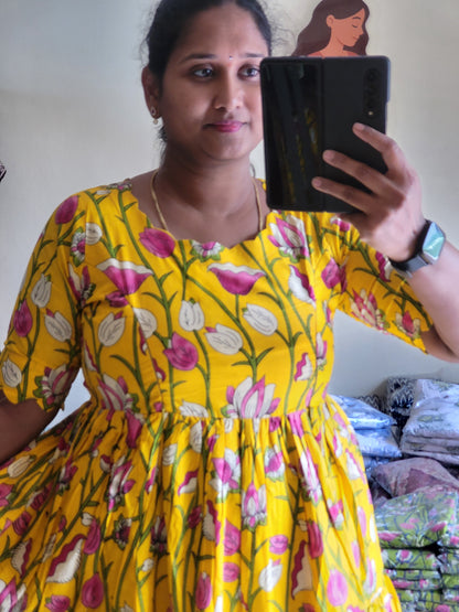 Kalamkaari feeding kurtis