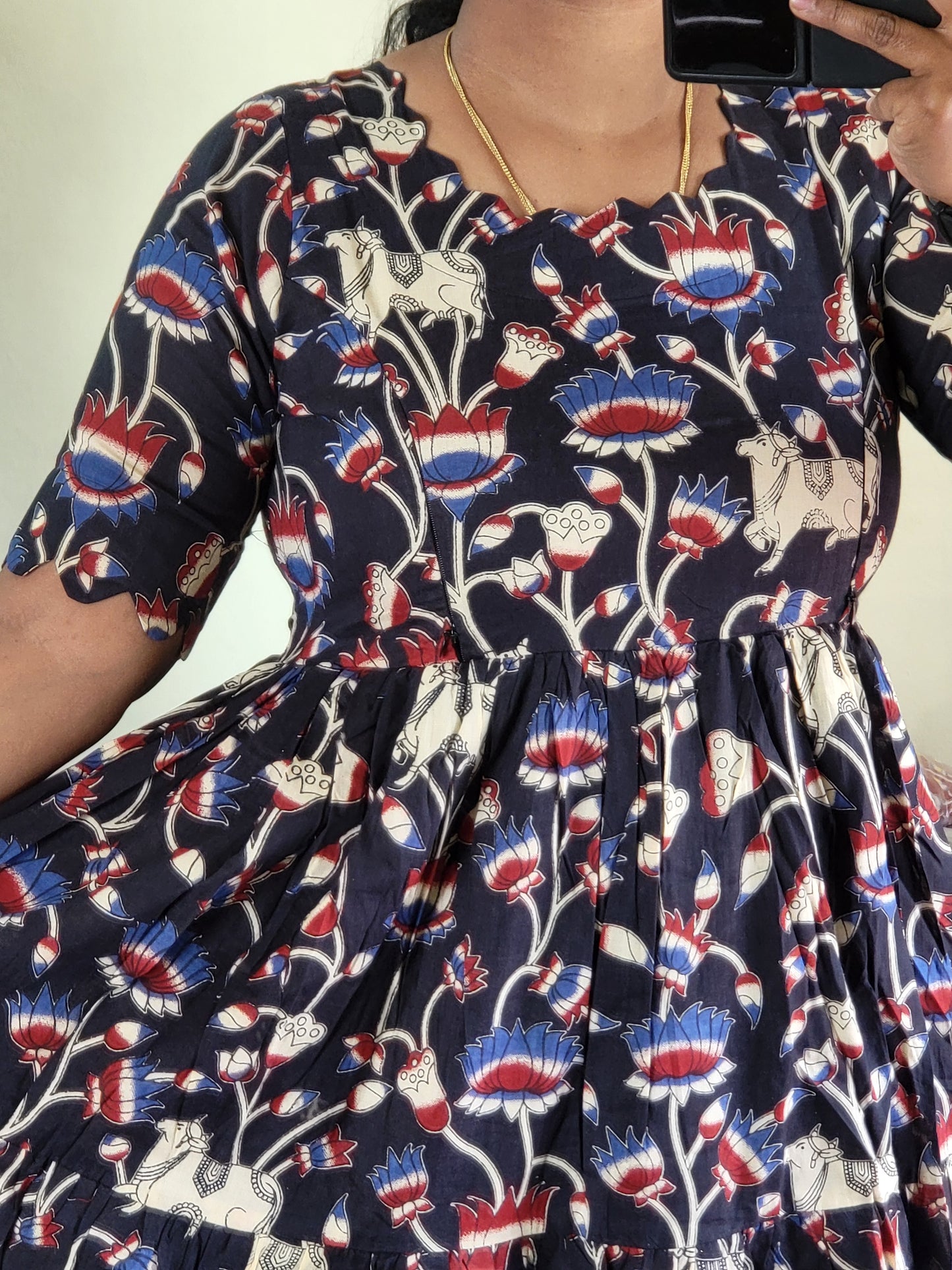 Kalamkaari feeding dresses