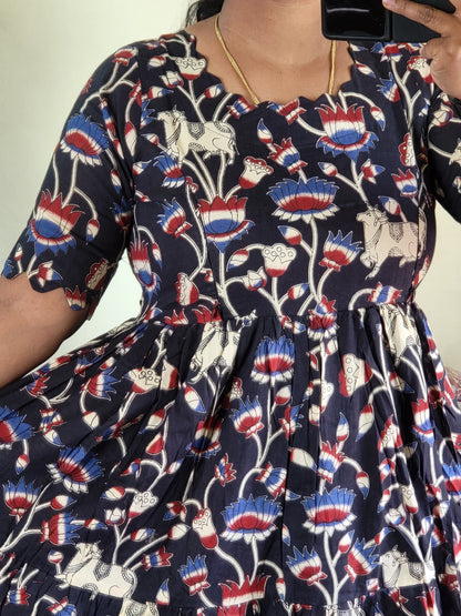 Kalamkaari feeding dresses