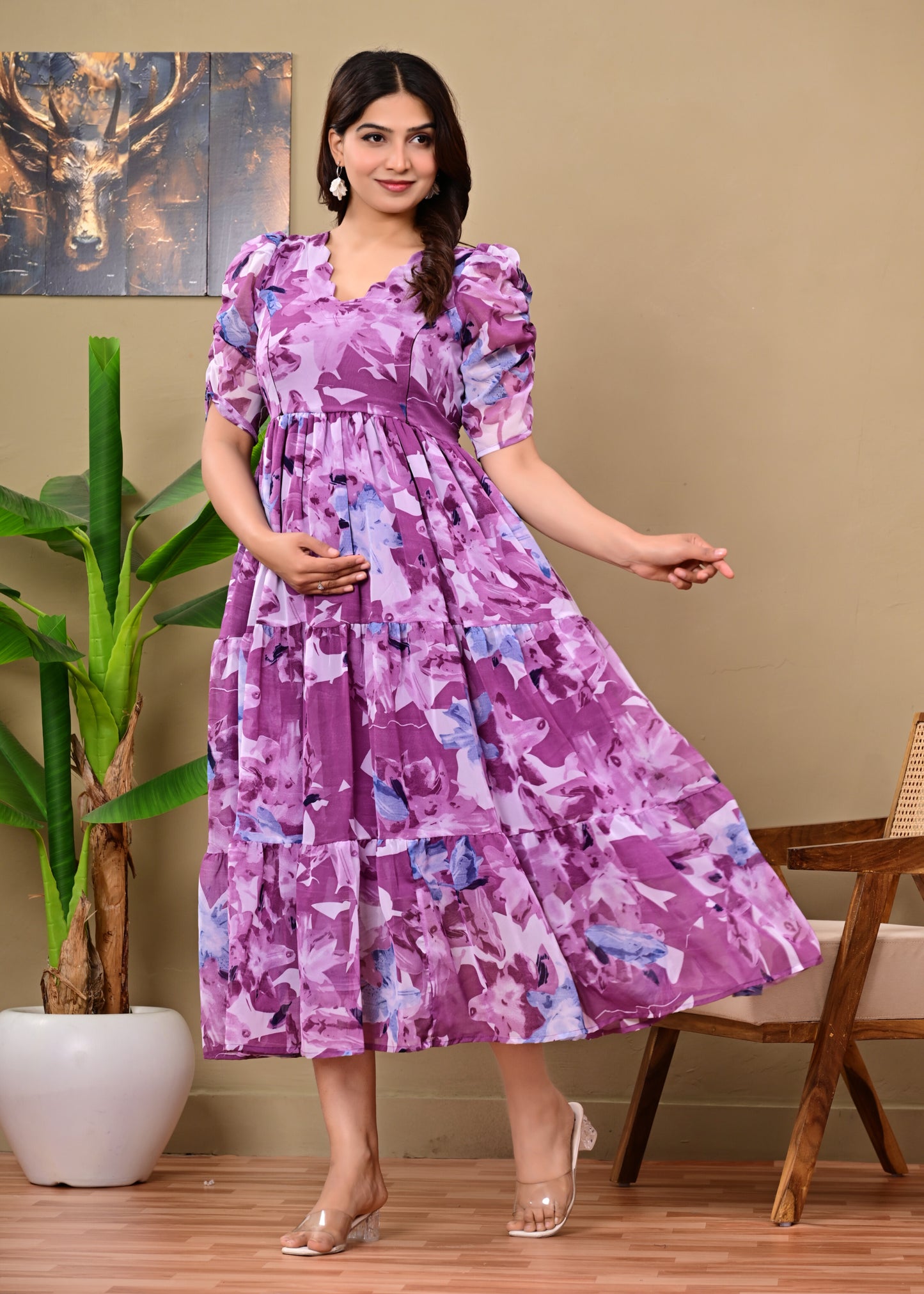 GORGETTE FEEDING KURTIS